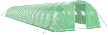 Sera Cu Cadru Din Otel Verde 80 M² 20X4X2 M 
