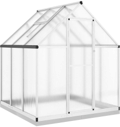 Sere Cu Cadru De Baza Argintiu 169X169X202 Cm Aluminiu 