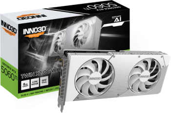 Placa video INNO3D nVidia GeForce RTX 5060 Ti TWIN X2 OC WHITE 8GB GDDR7 128 bit 