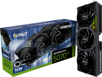 Placa video Palit GamingPro OC V1 NVIDIA GeForce RTX 5070 Ti 16GB GDDR7 256 bit DLSS 4 