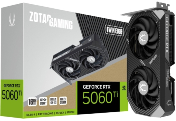 Placa video Zotac nVidia GeForce RTX 5060 Ti Twin Edge 16GB GDDR7 128 bit 