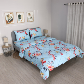 Set lenjerie cu pilota usoara reversibila Kari 200x220 cm pat dublu 