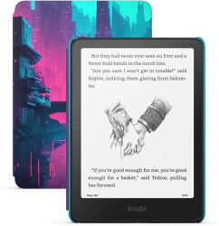 eBook Reader Amazon Kindle Paperwhite Kids Gen 12 2024 Cyber City Ecran 300ppi 7inch Wi-Fi Bluetooth 16GB USB Type-C Albastru 