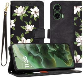 Husa pentru Motorola Moto G35 - Techsuit FlipCraft - Flowers of the Dawn 