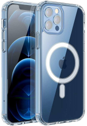 Husa protectie Flippy pentru iPhone 14 Pro Max Mag Safe 2 in 1 incarcare si magnet Acril Transparenta 