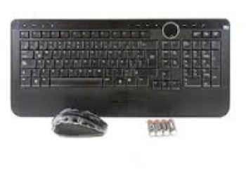 Kit Tastatura + Mouse DELL model Y-RBP-DEL4 layout ITA NEGRU USB WIRELESS MULTIMEDIA 0M823C 