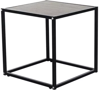 Masuta portabila Jakim 40 cm stejar si negru 