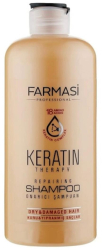 Sampon reparator cu keratina Keratin Theraphy pentru par uscat si deteriorat Farmasi 360 ml 