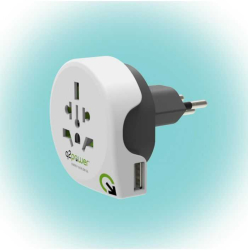 Adaptor calatorii World to Switzerland +USB AUSTRALIA CHINA IT UK CH BRAZIL USA EURO Q2 1.100210 