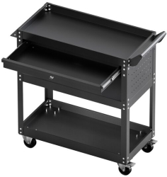 Carucior cu 4 niveluri pentru scule Vivatechnix max 160 kg 4 x roti 830 x 350 x 826 mm 1 sertar cu cheie carlige laterale 