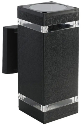 Lampa perete soclu e27 ip44 - negru 