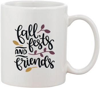 Cana alba personalizata Fall fests and friends INOVATIX® . 330ml 