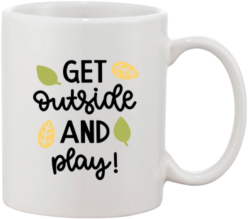 Cana alba personalizata Get outside and play INOVATIX® . 330ml 