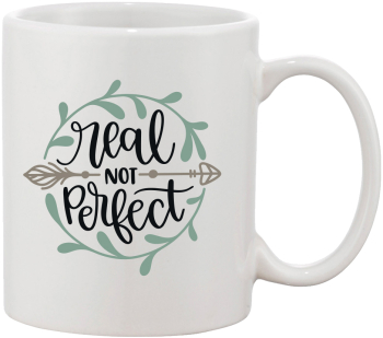 Cana alba personalizata Real not perfect INOVATIX® . 330ml 