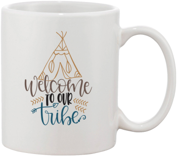 Cana alba personalizata WELCOME TO OUR TRIBE INOVATIX® . 330ml 