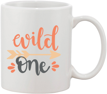 Cana alba personalizata Wild one INOVATIX® . 330ml 