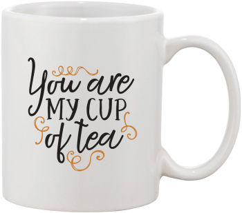 Cana alba personalizata You are my cup of tea INOVATIX® . 330ml 