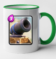 Cana maner verde personalizata Clash Royale - Cannon INOVATIX® . 330ml 