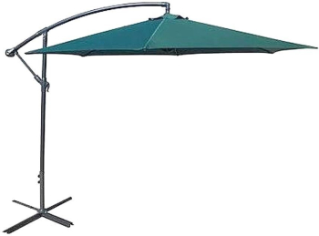 Umbrela gradina/terasa articulatie tip banana verde 300 cm Demi 