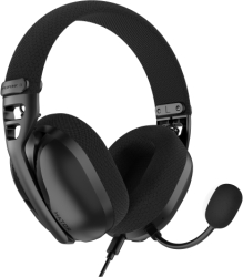 Casti cu microfon Hator Hyperpunk 3 USB-A/USB-C Black