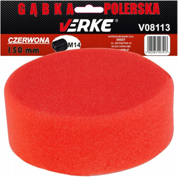 Burete de lustruit 150mm rosu V08113 Verke 