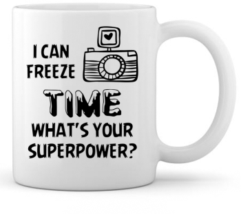 Cana alba personalizata & I Can Freeze Time& INOVATIX® . 330ml 
