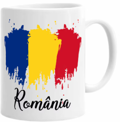 Cana alba personalizata Cana Romania Model 1 INOVATIX® . 330ml 