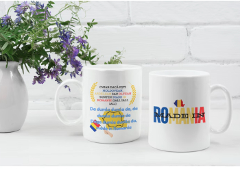 Cana alba personalizata Made in Rmanie da dumla dumla da INOVATIX® . 330 ml 