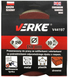 Disc abraziv 180m P180 10buc V44197 Verke 