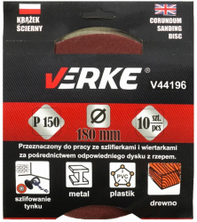 Disc abraziv 180mm P150 10buc V44196 Verke 