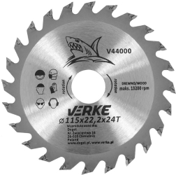 Disc de taiere lemn 115x22.2 mm V44000 Verke 