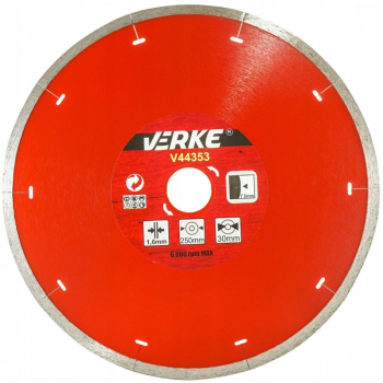 Disc diamantat beton 250x30x1 6 mm V44353 Verke 
