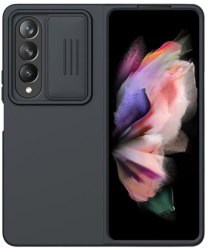 Husa Nillkin CamShield Silky Silicone compatibila cu Samsung Galaxy Z Fold4 Negru 