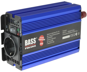 Invertor tensiune Bass Polska 12V DC 300/600 W 