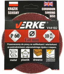 Set 10 discuri textile abrazive V44182 Verke 