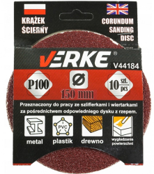 Set 10 discuri textile abrazive V44184 Verke 