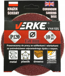 Set 10 discuri textile abrazive V44185 Verke 