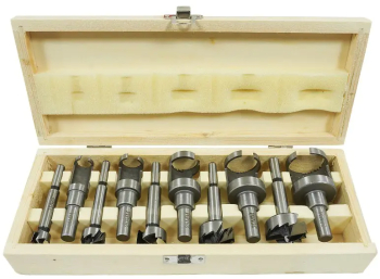 Set 10 freze pentru lemn Verke V05066 15-35 mm 