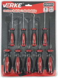 Set carlige cu maner V06601 9 buc 