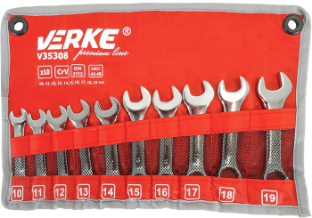Set chei combinate 10 buc 10-19mm Verke V35308 