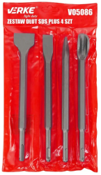 Set dalti SDS plus Verke V05086 4 buc 