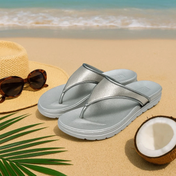 Slapi de dama Perletti &ndash Silver Flip-Flop 36 EU