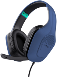 Casti cu microfon Trust GXT 415B Zirox 3.5 mm jack Blue 