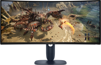 Monitor LED Alienware Gaming AW3425DWM Curbat 34 inch UWQHD VA 1 ms 180 Hz HDR FreeSync Premium 