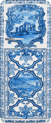 Frigider retro Smeg x Dolce&Gabbana 270 litri albastru/alb 