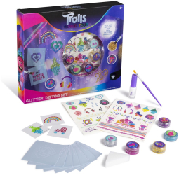 Set tatuaje cu sclipici pentru copii multicolor Dreamworks Trolls RMS 64-0032 
