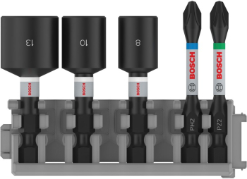 Bosch - Set chei tubulare SW 8/10/13mm si biti de impact 50mm PH2 PZ2 2608522350 