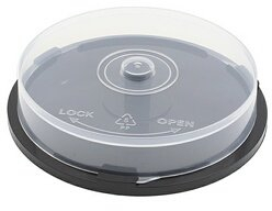 Carcasa 10 CD/DVD tip cake box 
