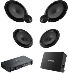 Pachet Difuzoare Auto cu subwoofer Audi A6 C7 2012-2018 Audison Prima 1010 W 