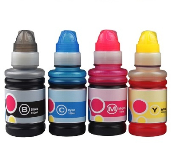 Set cerneala universala refill compatibila HP Canon Brother Lexmark - 4x100 ml Black Cyan Magenta Yellow 